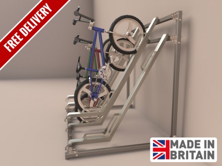 Semi Vertical Rack - CYCLERAX.co.uk